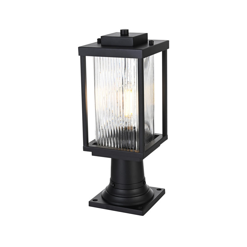 Lampadaire extérieur 6 pouces Melbourne en noir