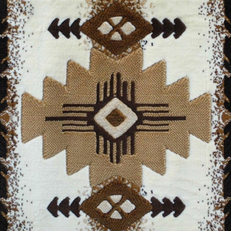 Leitha traditionnel en fibre d'oléfine, Rectangle 2 pi x 3 pi