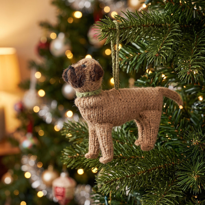 Arcadia Home Mastiff Hand-Knit Ornament