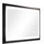 Miroir de salle de bain 40 po x 24 po à DEL avec cadre en aluminium, brouillard, 3 couleurs, gradation continue, mémoire, haute définition, naturel, parfait pour la décoration, éclairage de meuble-lavabo mural brun, couleur-1966552821