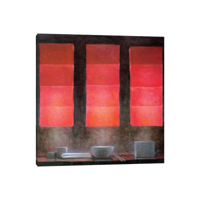 Hutong 1 Piece Wrapped Canvas Wall Art
