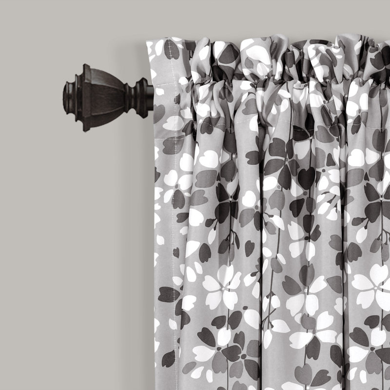 Weeping Flowers Room Darkening Pair, , 52" W x 84" H