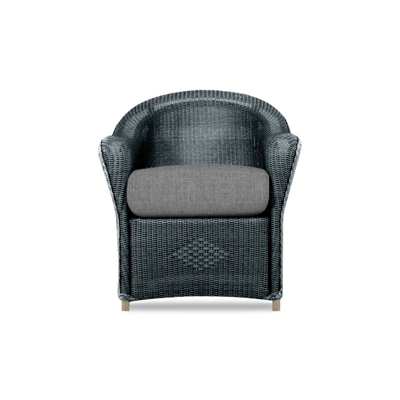 Reflections Outdoor Dining Armchair, Denim Blue, Remy Graphite
