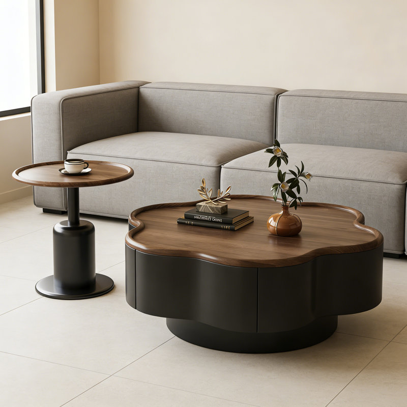 Charboneau, 12.99" H x 35.43" L x 35.43" W, Black