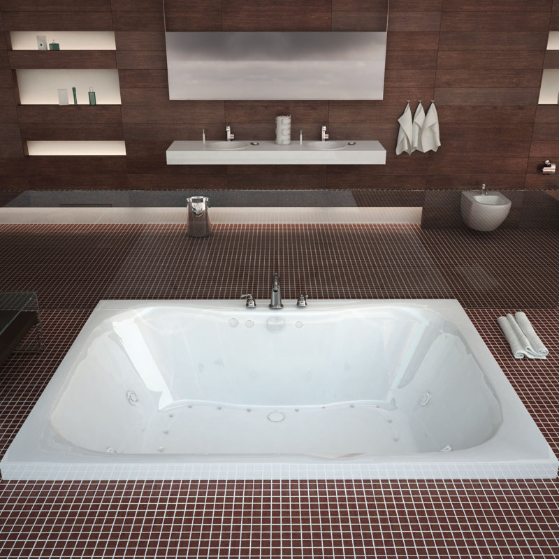 Dominica 59'' x 40.5'' Undermount Bathtub