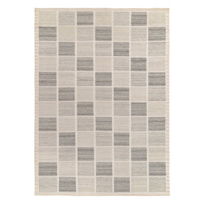 Scandinavian Wool Geometric Area Rug