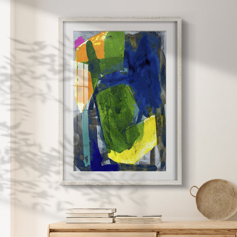 Brights Strokes I -Framed Print