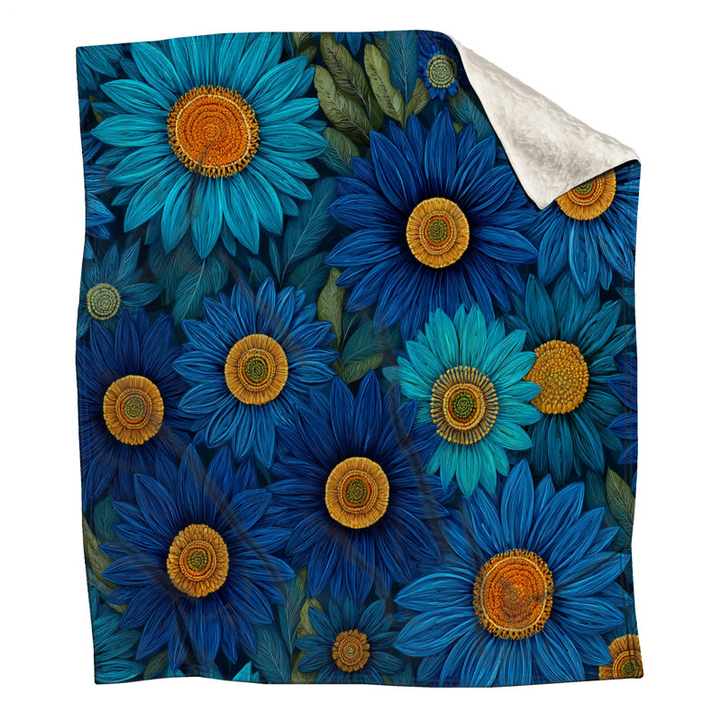Jeté Floral, 60in W x 80in H