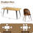 Modern 5-Piece Dining Set With Sculpted Wavy Edge Table For 4–6 People-48894913-48894918