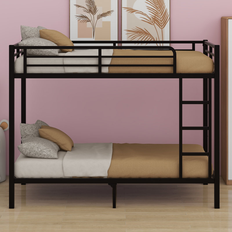 Metal Bunk Bed, Black