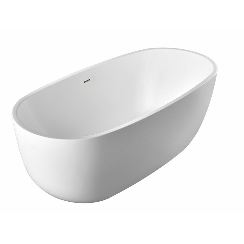 Zoey 67'' x 67'' Soaking Acrylic Bathtub