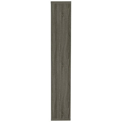8-Shelf Weathered Grey Bookcase - And Decorative For Living Room & In Stunning Decor Libraries Rooms