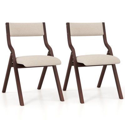 Arieli 44cm H Upholstered Folding Side Chair