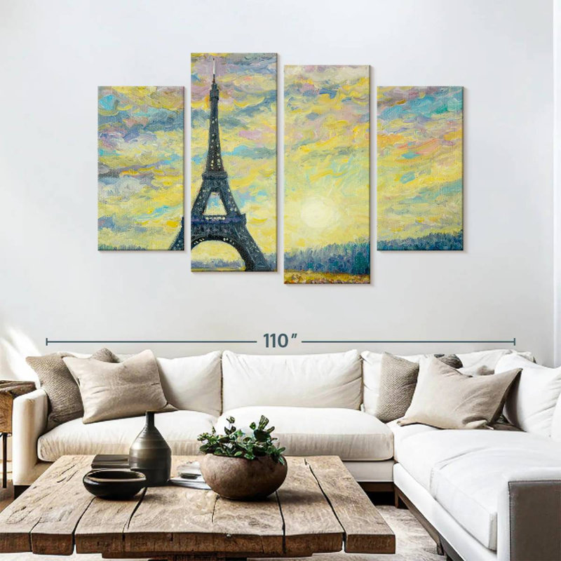 Lilie Eiffel Tower, 54" H x 84" W