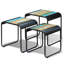 Tables gigognes en verre Fujii
