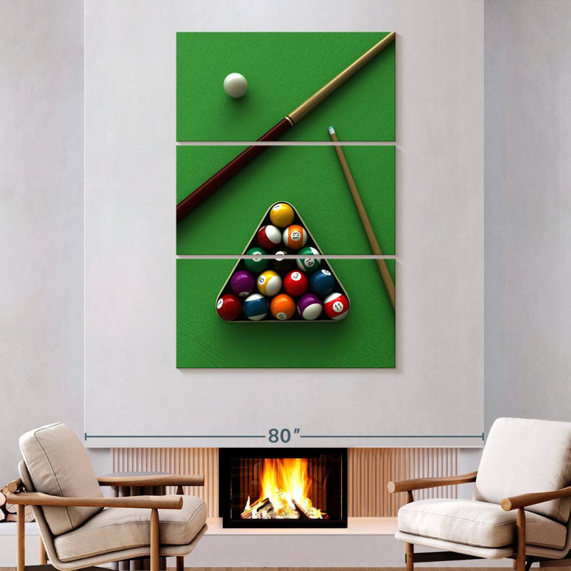 Équipement de jeu de billard Senne, H 74 po x l 48 po