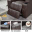Fauteuil inclinable électrique en cuir Vegan-1331762256