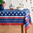Haf Patriotic Memorial Day Independence Day American Flag Tablecloth For Party Picnic Dinner Decor - (60” X 120”) Size-1050109398