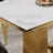 Granit Unfinished Metal Base Dining Table-99841142-99841143