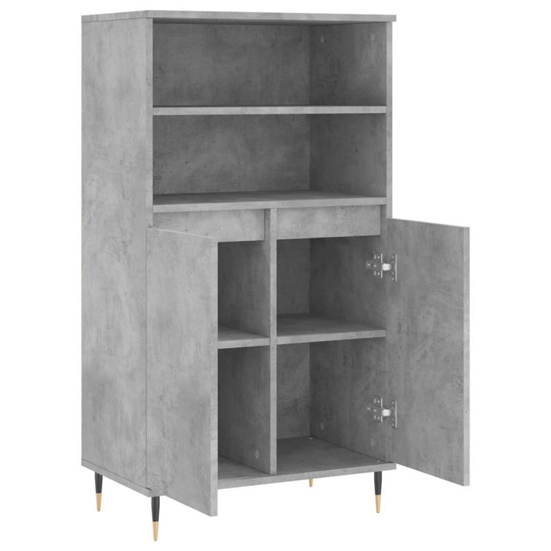 Asaro 60cm Sideboard, Concrete Grey