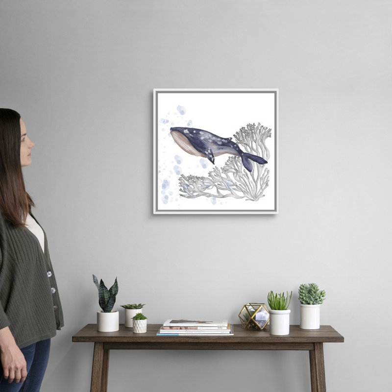 «Flying Dreams II», art mural sur toile, H 22 po x l 22 po x P 2 po, Cadre blanc