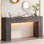 Console Diyanna 55,12 po avec 2 tiroirs et lumière DEL