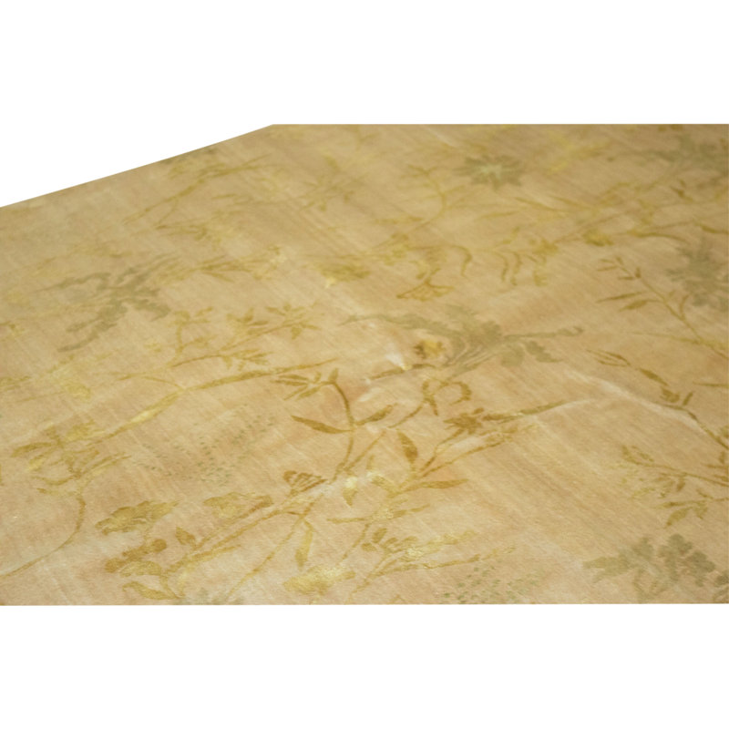 Handmade Silk and Wool Area Rug
