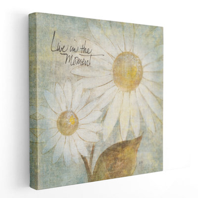 «Daisy Do III - Live in the Moment», reproduction d'art sur toile