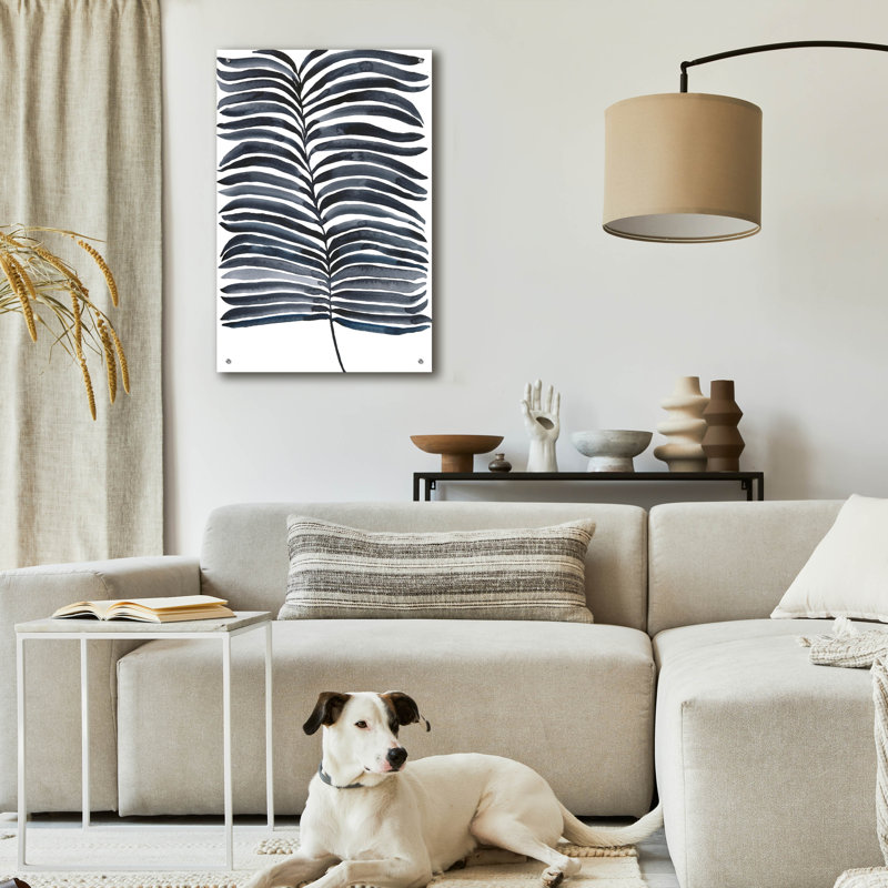 «Indigo Fronds II» par Regina Moore, H 36 po x l 24 po x P 0,2 po