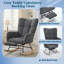 Chaise berçante rembourrée Cozy Teddy-207602923