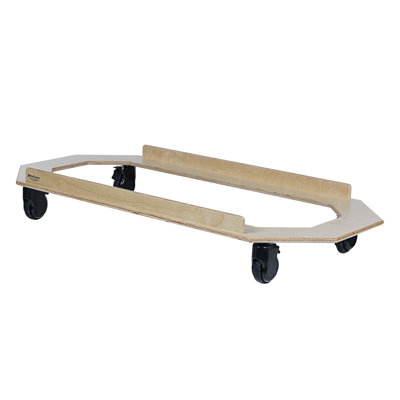 Assembled Wood Kids Cot Carrier with Wheels