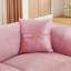 Causeuse Modern Sofas en velours rose 61,8 pouces avec garniture en métal doré pour la maison
