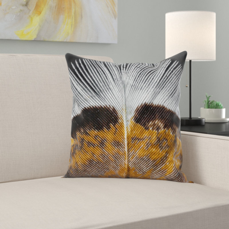 Coussin décoratif en plumes