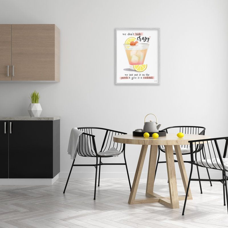 «We Don't Hide Crazy», art de la giclée encadrée par House Fenway, Estampe numérique Farmhouse, H 30 po x l 24 po
