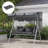 Outdoor 4'' Bench Seat / Back Cushion-1757476362