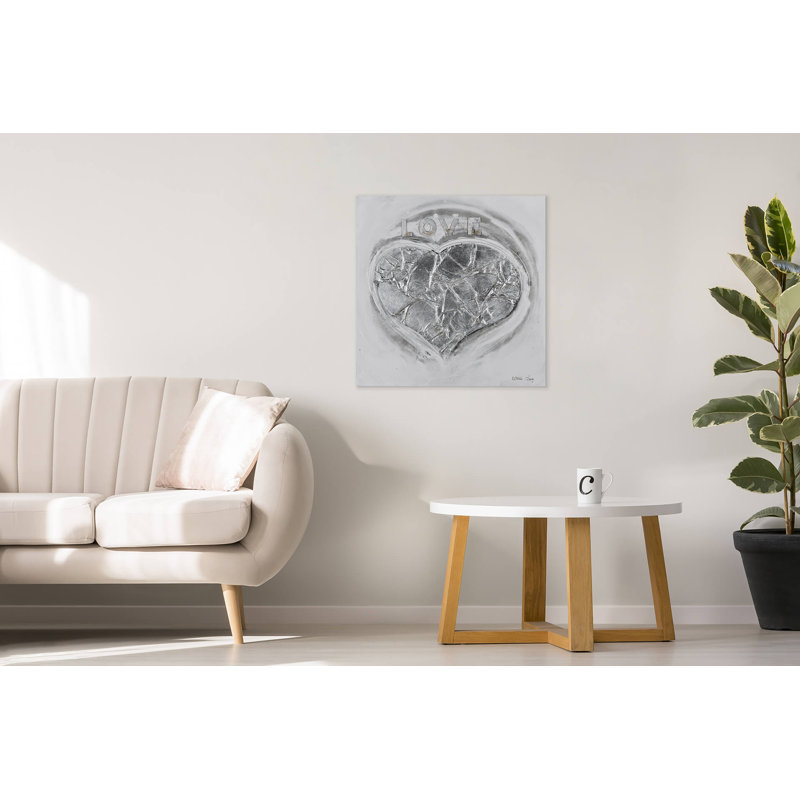 White Expression Hand Painted Acrylic Painting