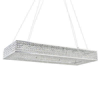 Luminaire suspendu linéaire pour îlot de cuisine 16 lumières Beckley