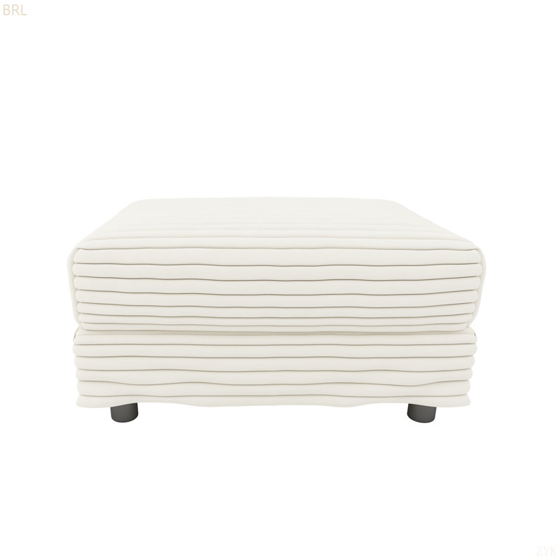 Plush Corduroy Ottoman To Combine With 2 Seater Sofa, 3 Seater Sofa And 4 Seater Sofa, Suitable For Living Rooms, Apartments, Offices(only ottoman!!!!)