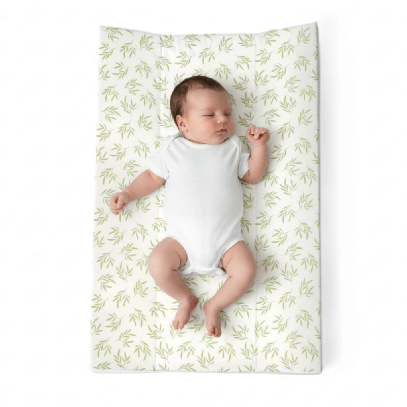 Leaf Anti-Roll Wedge Baby Changing Mat