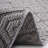 NAAR Guros Collection 6X9 Grey / White / Geometric Indoor / Outdoor Area Rug-1211106035
