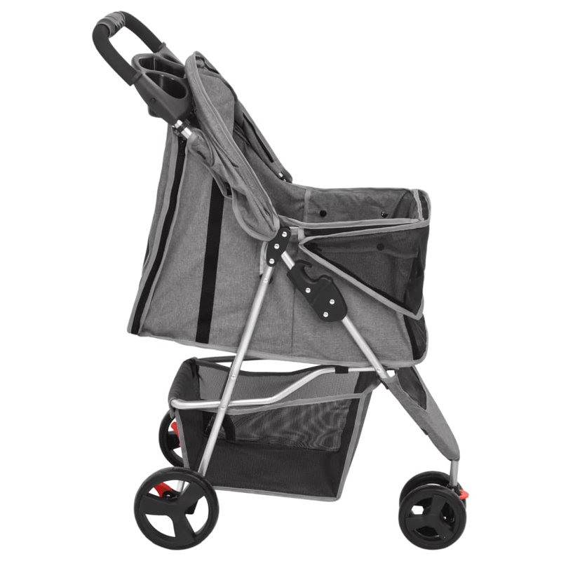 Dellbrook Collapsible Vehicle Travel Carrier with 1 Door, Grey