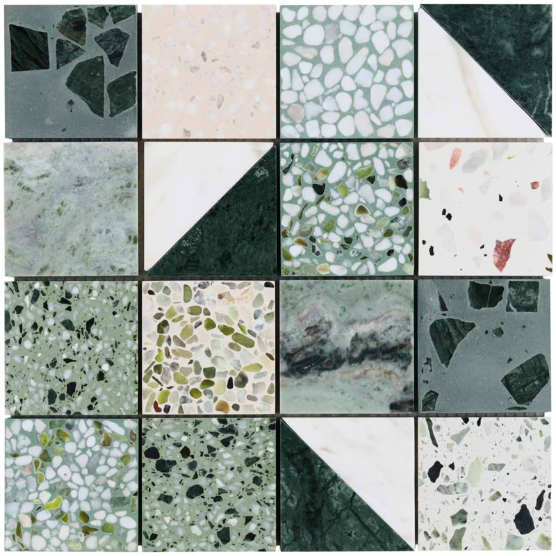 Elizabeth Sutton Artem Mosaic Tile, Turaco Green