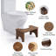 Tabouret de toilette en bambou pour adultes