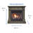 Duluth Forge Dual Fuel Ventless Gas Fireplace With Mantel-55931819-48414523