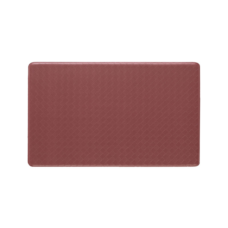 Soothing Comfort Standing Anti-fatigue Mats, Red, Rectangle 1' 6" x 2' 8"
