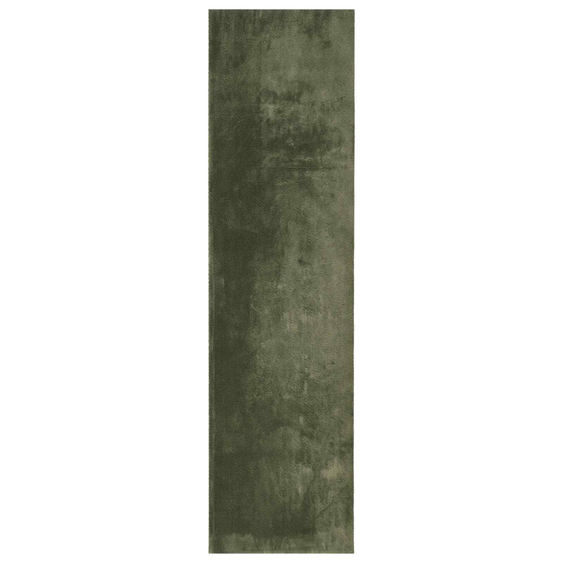 Machine Tufted Area Rug, Runner 80cm x 400cm, Forest Green