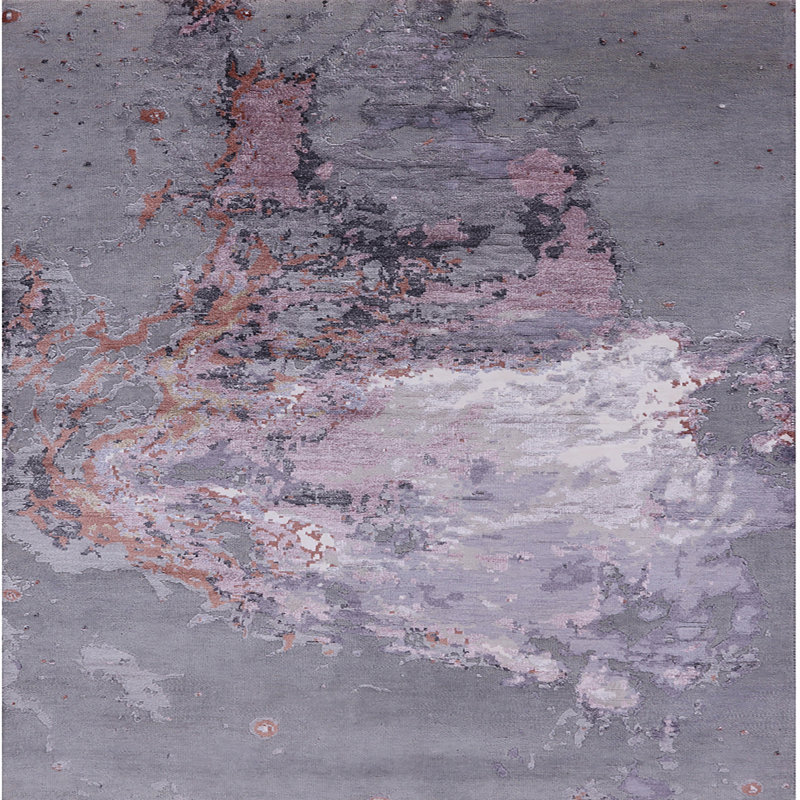 Abstract Indoor Rug, Square 3'