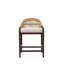 Caribe Upholstered Stool with Solid Wood Frame-51383275
