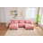 Velvet U Shape Cloud Couch With 2 Ottomans-911521997