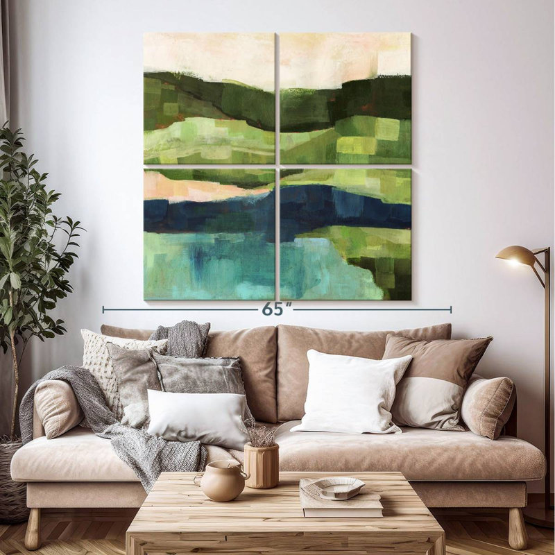 Avery Pastoral Patchwork I, 50" H x 50" W